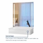 Conjunto 2 Penteadeiras Camarim 1 Gaveta 122x90cm Paris Branc