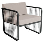 Conjunto 2 Poltrona E 1 Mesa De Centro Santiago Em Alumínio E