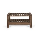 Conjunto 2 Poltrona E Banco 2 Lugares E Mesa Madeira Maciça Y