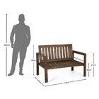 Conjunto 2 Poltrona E Banco 2 Lugares E Mesa Madeira Maciça Y