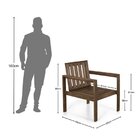 Conjunto 2 Poltrona E Banco 2 Lugares E Mesa Madeira Maciça Y