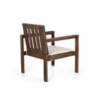 Conjunto 2 Poltronas Banco 3 Lugares Com Almofadas E Mesa Mad