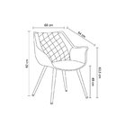 Conjunto 2 Poltronas Cinara   Caramelo