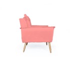 Conjunto 2 Poltronas Decorativa Opala E Puff Opala Pés Palito