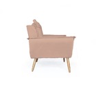 Conjunto 2 Poltronas Decorativa Opala E Puff Opala Pés Palito