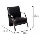 Conjunto 2 Poltronas Decorativa Sevilha Braço Metal Bella Dec