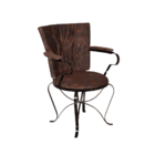 Conjunto 2 Poltronas Decorativas E Mesa De Centro Com Tampo E