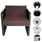 Conjunto 2 Poltronas E 1 Namoradeira Para Área Externa Santia