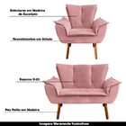 Conjunto 2 Poltronas E 1 Namoradeira Pés Palito Charger Velud