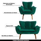 Conjunto 2 Poltronas E 1 Namoradeira Pés Palito Charger Velud