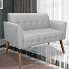 Conjunto 2 Poltronas E 1 Namoradeira Pés Palito Karen Linho C