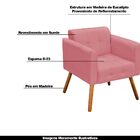 Conjunto 2 Poltronas E 1 Namoradeira Pés Palito Karen Suede R