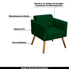 Conjunto 2 Poltronas E 1 Namoradeira Pés Palito Karen Suede V