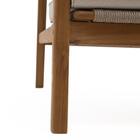 Conjunto 2 Poltronas para Jardim Madeira com Braço Oasis Marrom Naterial