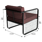 Conjunto 2 Poltronas Para Área Externa Santiago Em Alumínio E