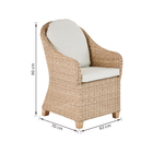 Conjunto para Jardim com 2 Poltronas Madeira Marrom Nairobi Naterial