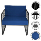 Conjunto 2 Poltronas Para Sala De Estar Córdova Em Aço Carbon