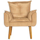 Conjunto 2 Poltronas Para Sala Decorativa E Namoradeira Opala