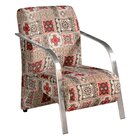 Conjunto 2 Poltronas Sevilha Braço De Metal Cadeira Decorativ