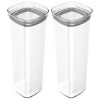 Conjunto 2 Potes Porta Mantimentos Com Tampa Vedação Hermétic