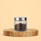 Conjunto 2 Potes Vidro Rattan Tampa Inox 800ml Class Home