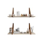 Conjunto 2 Prateleiras Com Alças Livorno Móveis Bonatto Madei