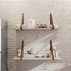 Conjunto 2 Prateleiras Com Alças Livorno Móveis Bonatto Madei