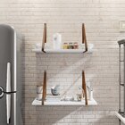 Conjunto 2 Prateleiras Com Alças Móveis Bonatto Branco