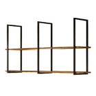 Conjunto 2 Prateleiras Decorativas Industrial Multiuso Wire B