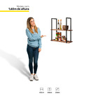 Conjunto 2 Prateleiras Decorativas Industrial Multiuso Wire B