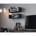 Conjunto 2 Prateleiras Multiuso Para Escritório