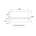 Conjunto 2 Prateleiras Para Escritório Br126 Criando Mobilia