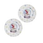 Conjunto 2 Pratos Sobremesa Holly Jolly - Natal