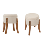 Conjunto 2 Puff Viena Off White