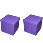 Conjunto 2 Puffs Baú