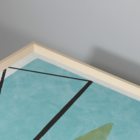 Conjunto 2 Quadros Com Moldura Abstrato