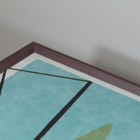 Conjunto 2 Quadros Com Moldura Abstrato