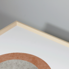 Conjunto 2 Quadros Com Moldura Círculos Abstratos