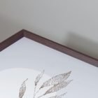 Conjunto 2 Quadros Com Moldura Flor Abstrato