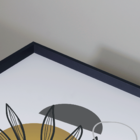 Conjunto 2 Quadros Com Moldura Flower Black