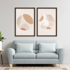 Conjunto 2 Quadros Com Moldura Minimalist