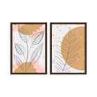 Conjunto 2 Quadros Com Moldura Premium