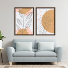 Conjunto 2 Quadros Com Moldura Premium