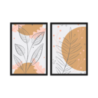 Conjunto 2 Quadros Com Moldura Premium
