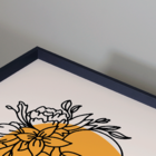 Conjunto 2 Quadros Com Moldura Rosto Minimalista