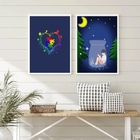 Conjunto 2 Quadros Decorativos Autismo 45x34cm - Com Vidro Mo