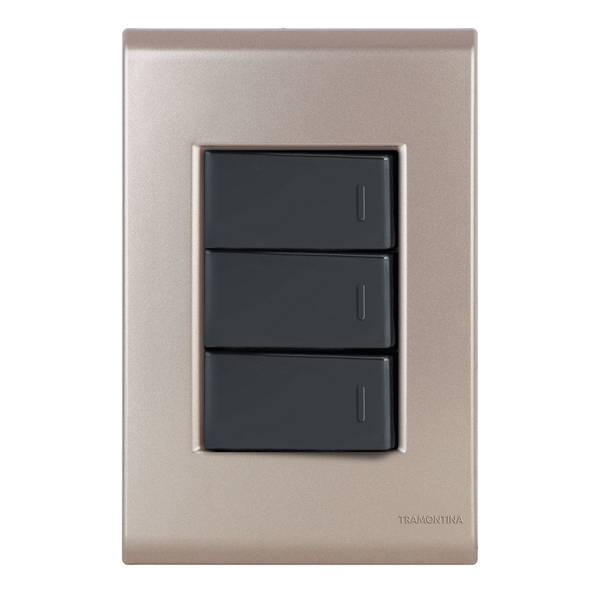 Conjunto 2 Simples + 1 Paralelo - Tramontina Liz Ouro Velho /