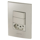 Conjunto 2 Simples + 1 Tomada 10a - Inova Titanium - Att14