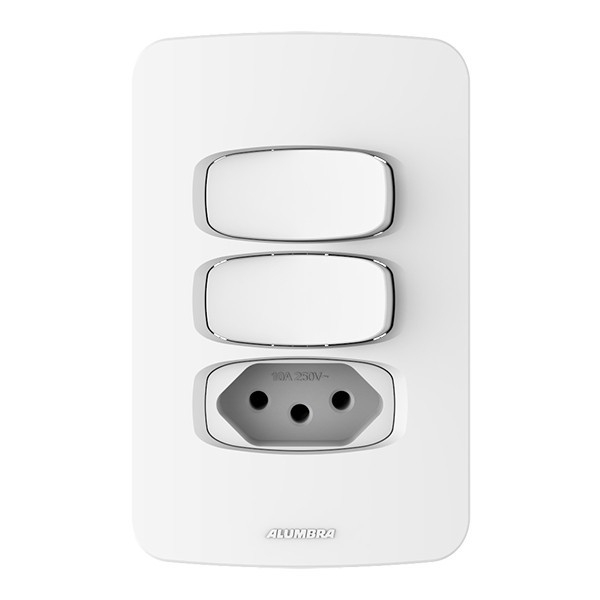 Conjunto 2 Simples + 1 Tomada 20a - Alumbra Gracia - G015