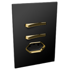 Conjunto 2 Simples + 1 Tomada 20a - Jnx Legacy C - Preto Fosc